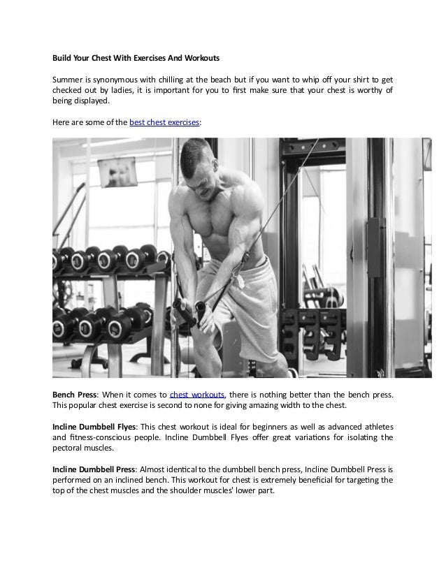 Build Your Chest With Exercises And Workouts