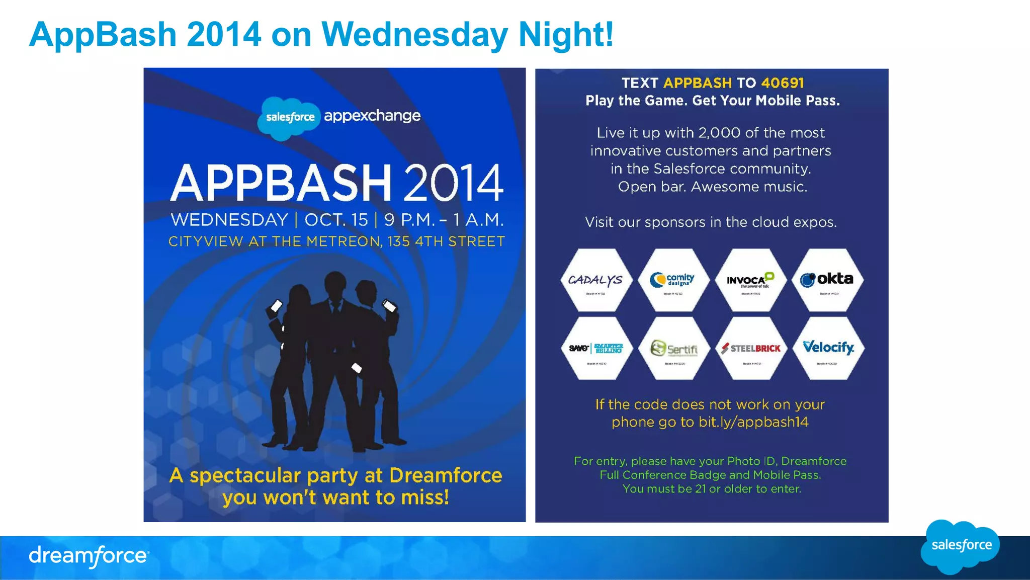 AppBash 2014 on Wednesday Night! 
 