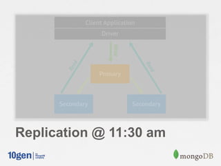 Replication @ 11:30 am
 