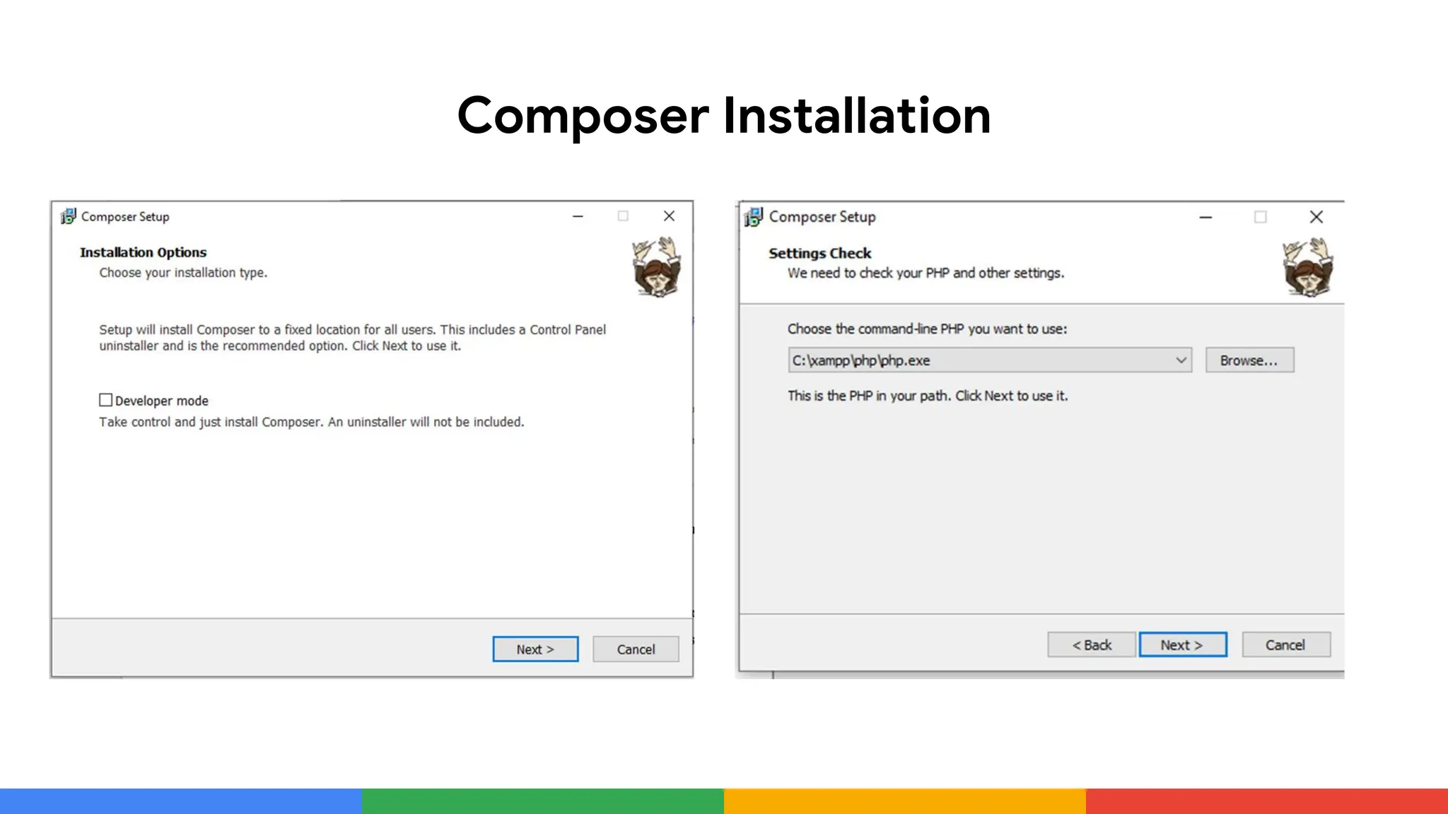 Composer Installation
 