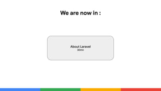 We are now in :
About Laravel
30mn
 