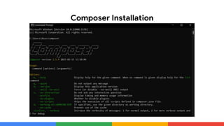 Composer Installation
 