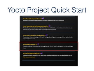 Yocto Project Quick Start
 