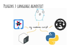 Plugins > language agnostic!
 