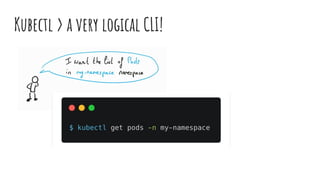 Kubectl > a very logical CLI!
 