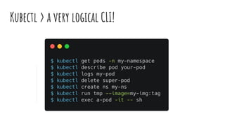 Kubectl > a very logical CLI!
 