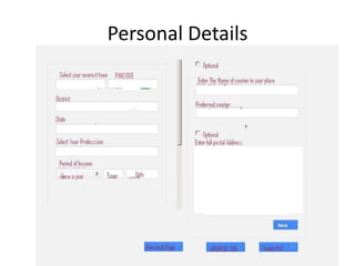 Personal Details
 