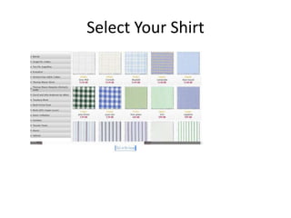 Select Your Shirt
 