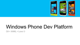 Multitasking on Windows Phone

Windows Phone 7

Windows Phone 7.5

Windows Phone 8

Tombstoning

Fast App Switching

VoIP
...