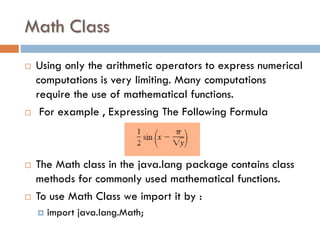 Built in classes in java | PDF