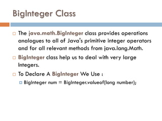 Built in classes in java | PDF