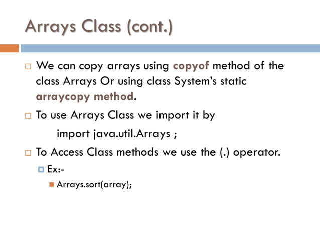 Built in classes in java | PDF