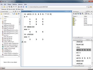 Built-in Functions presentation in MATLAB .ppt