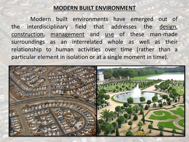 Built environment | PDF | Civil Engineering Industry | Industries