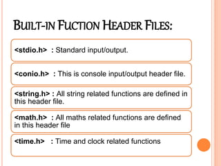 Built in function | PPT
