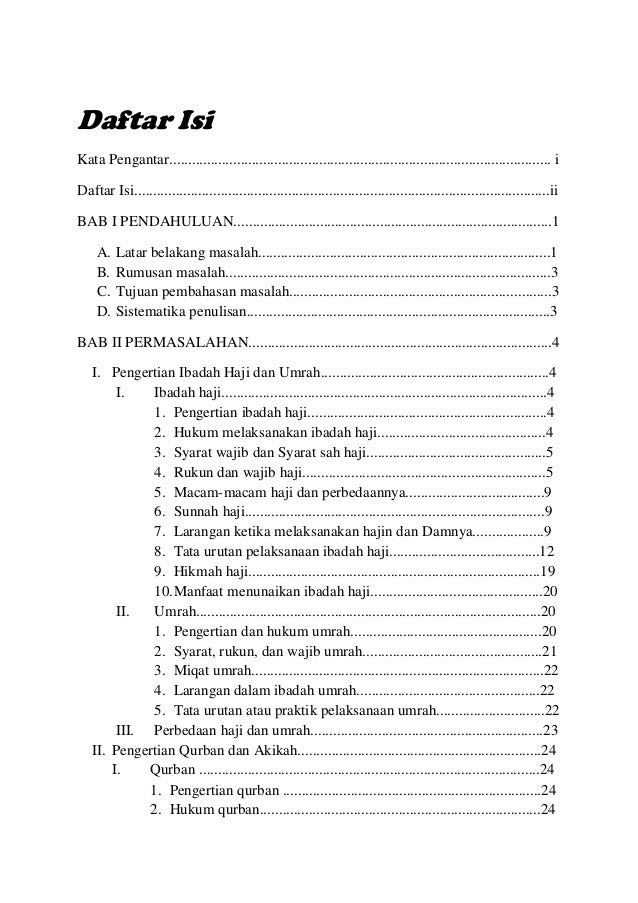 Makalah Fiqih - Ibadah Haji dan Umrah serta Qurban dan ...