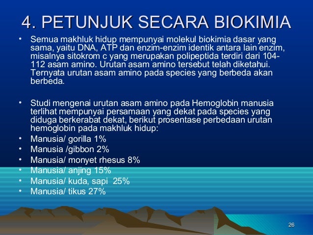 Buktibukti Evolusi