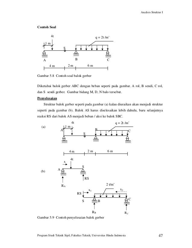 Contoh Soal Mekanika Teknik 1 Pdf - Contoh Soal Terbaru