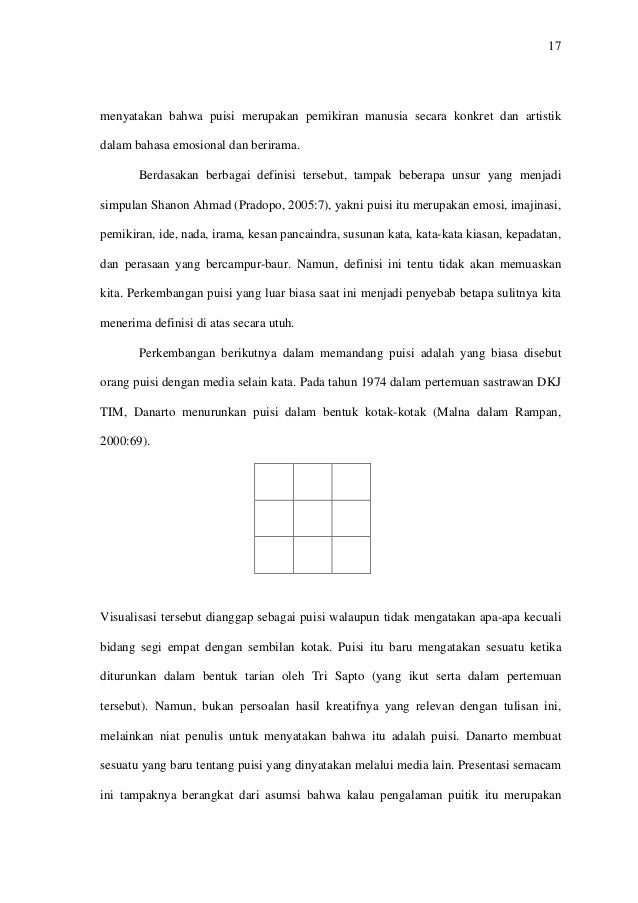 Puisi Visual Adalah Koleksi Puisi