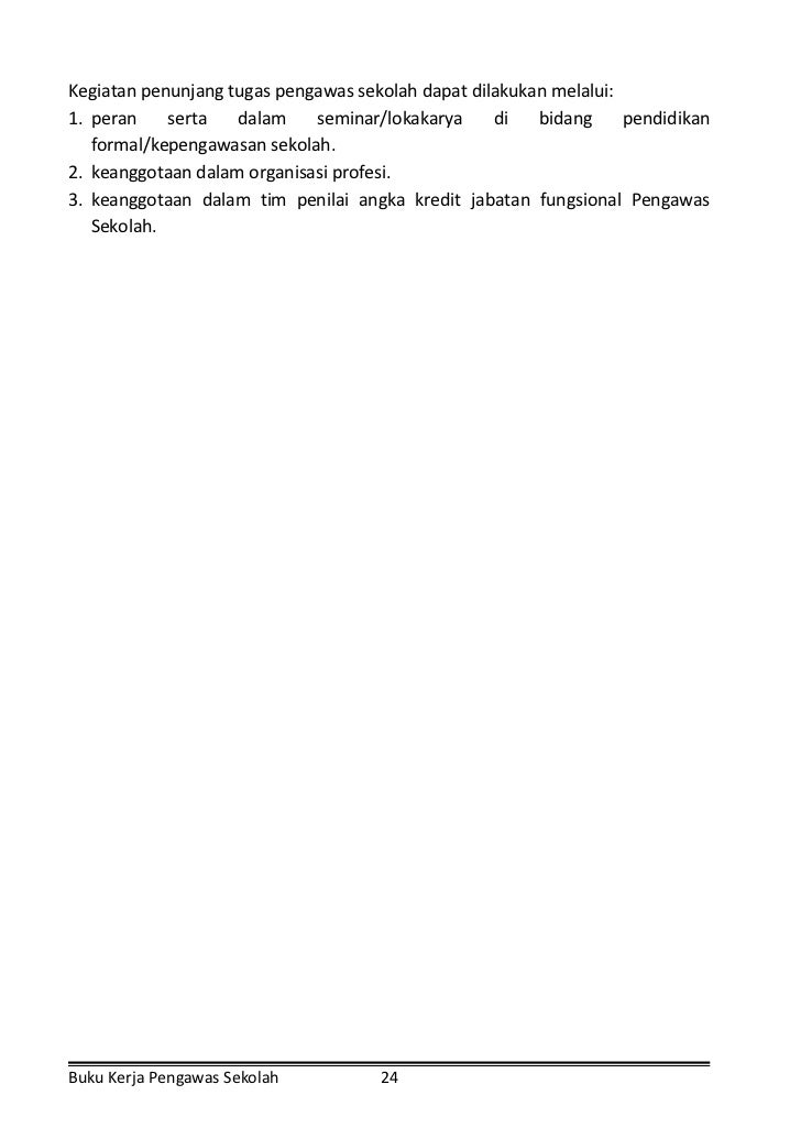 BUKU KERJA PENGAWAS SEKOLAH