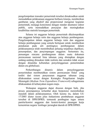 Melalui apbn tercermin gambaran pembagian anggaran negara untuk setiap sektor dan wilayah pembanguna