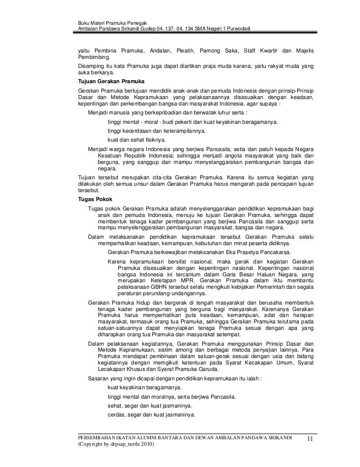 Puisi Anak Pramuka Penggalang