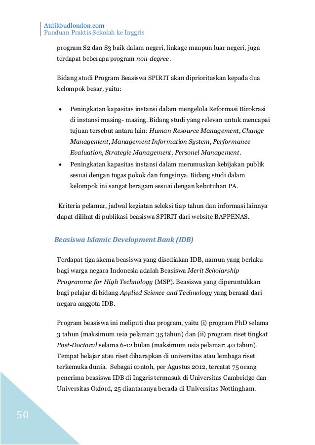 Panduan Praktis Sekolah ke Inggris