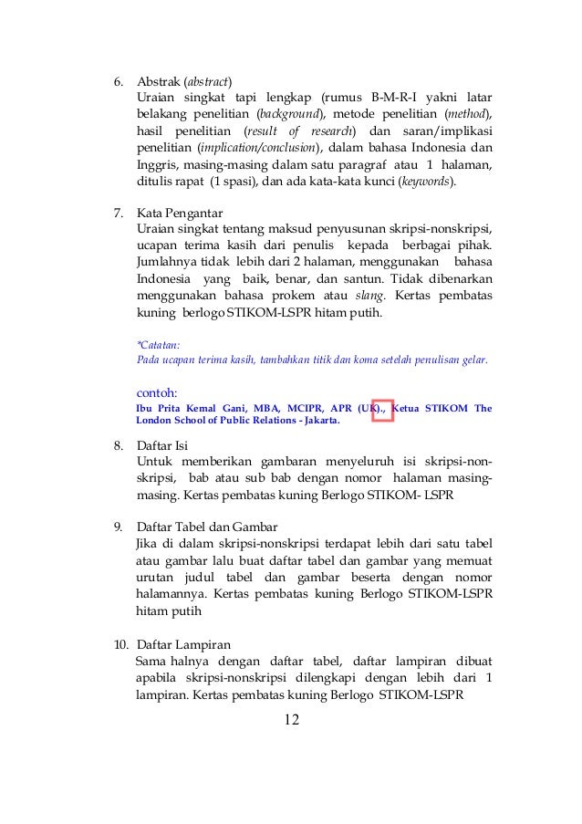 Contoh Abstrak Thesis - Contoh Two