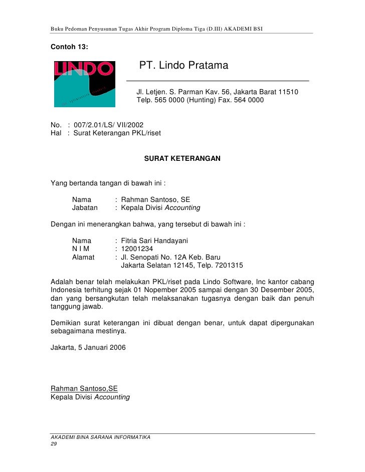 Contoh Surat Tugas Karang Taruna - Surat 26
