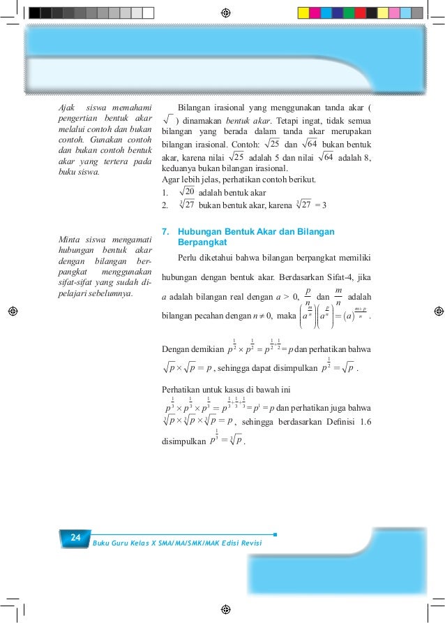 Buku Pegangan Guru Matematika SMA/SMK Kelas 10 Kurikulum Buku Pegangan Guru Matematika SMA/SMK Kelas 10 Kurikulum