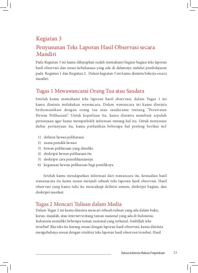 Laporan Hasil Observasi Tentang Hewan Kucing Seputar Laporan