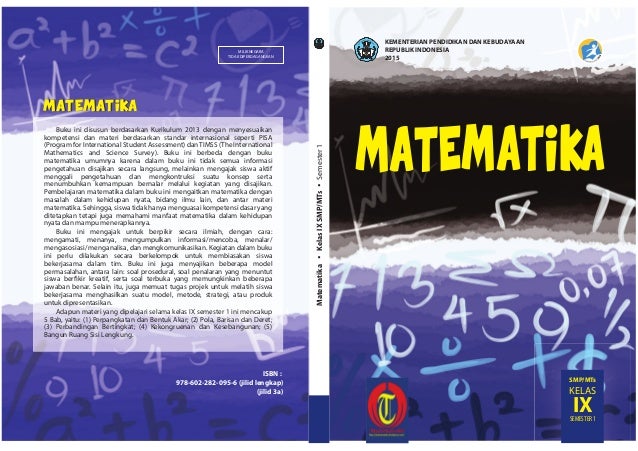 Soal matematika kelas 9 kurikulum 2013 revisi 2017