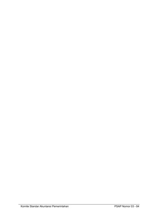 Komite Standar Akuntansi Pemerintahan PSAP Nomor 03 - 84
 
