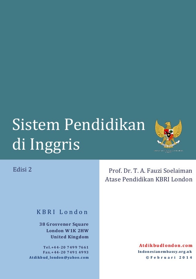 Buku Sistem Pendidikan Di Inggris Edisi 22
