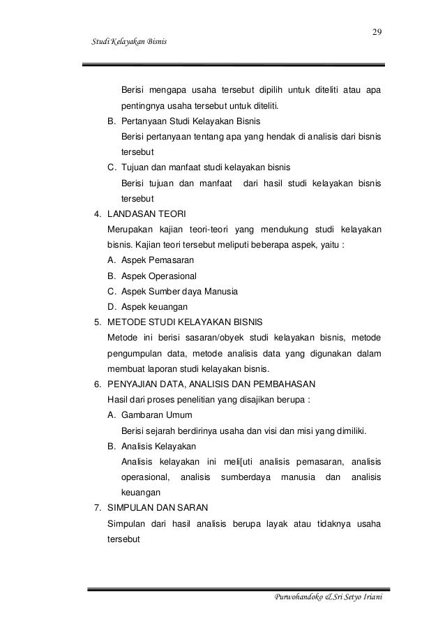 Latar Belakang Studi Kelayakan Bisnis