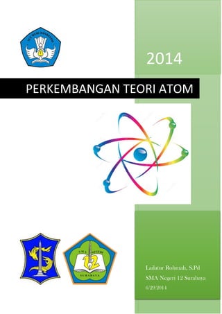 2014
Lailatur Rohmah, S.Pd
SMA Negeri 12 Surabaya
6/29/2014
PERKEMBANGAN TEORI ATOM
 