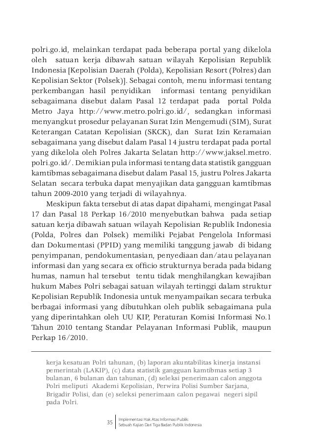 Buku: Implementasi Hak Atas Informasi Publik