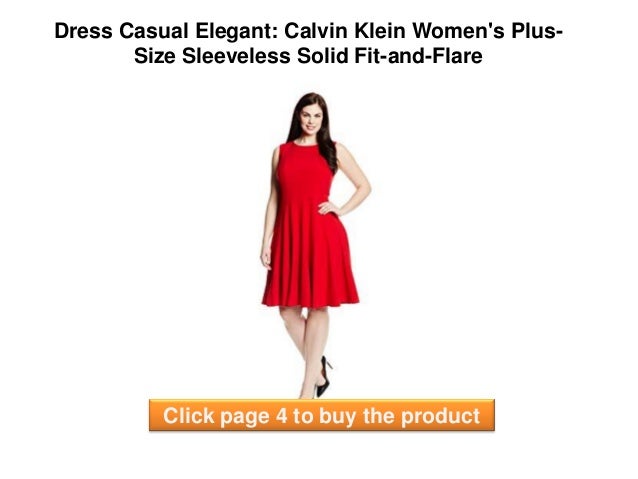 calvin klein plus size red dress