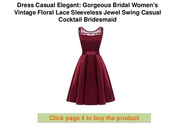 Dress Casual Elegant Gorgeous Bridal Women S Vintage Floral Lace Sl