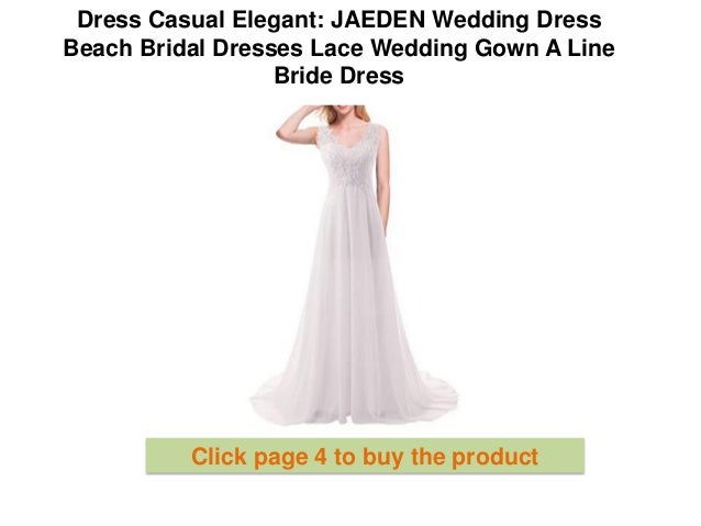Dress Casual Elegant Jaeden Wedding Dress Beach Bridal
