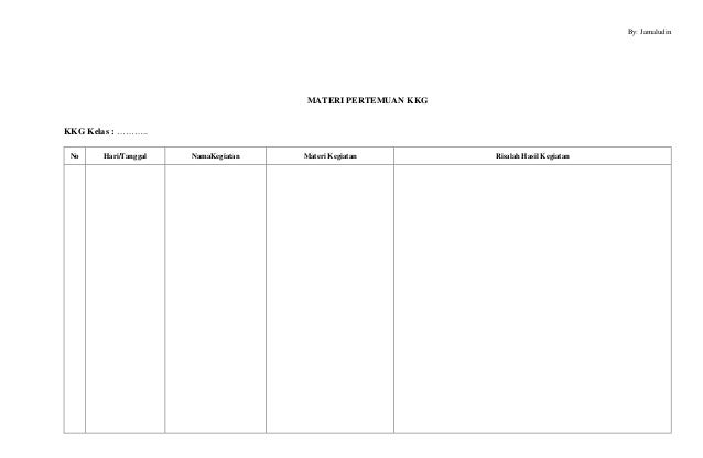 Buku Agenda Materi Pertemuan