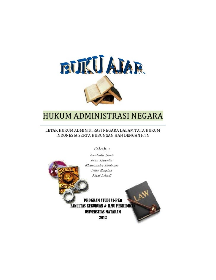 Buku Ajar Hukum Administrasi Negara