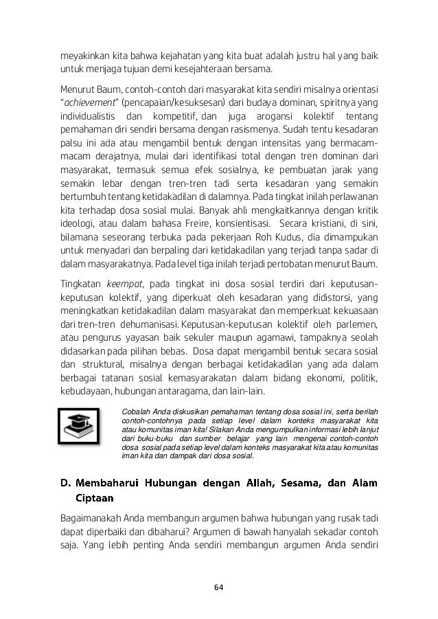 Buku Ajar Mata Kuliah Wajib Umum Pendidikan Agama Kristen Perguruan T