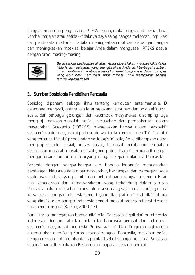 Buku Ajar Mata Kuliah Wajib Umum Pendidikan Pancasila Perguruan Tingg