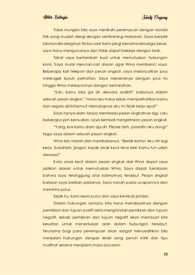 Buku Akhir Bahagia Karya Sandy Oogway
