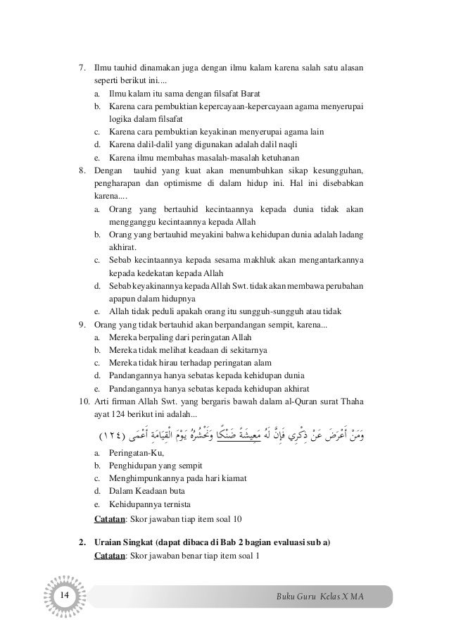 Soal Essay Materi Akhlak Kelas 10 Sma Bab Husnudzan