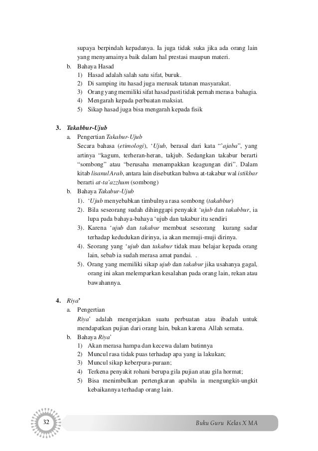 Buku Akidah Akhlak Ma 10 Guru