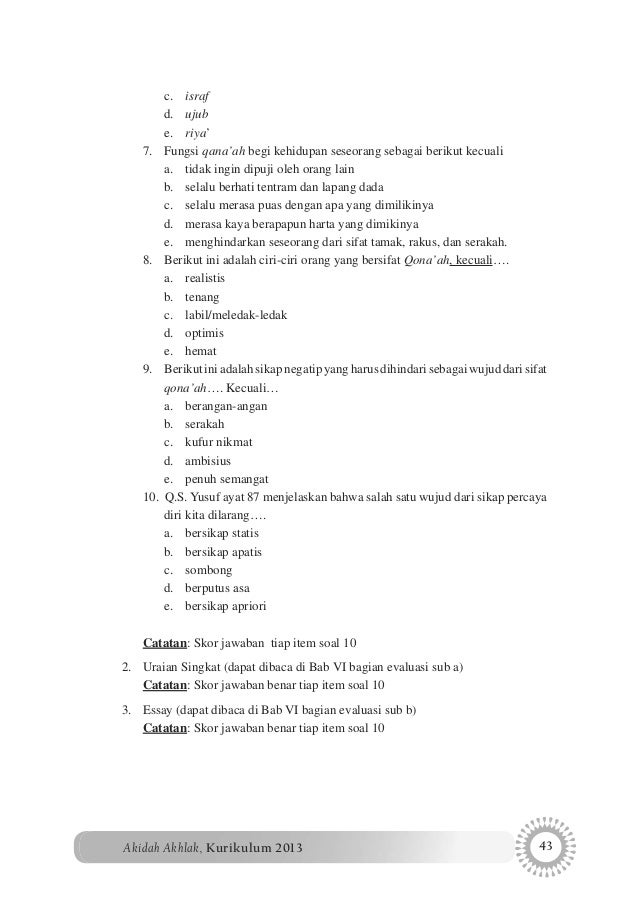 Buku Akidah Akhlak Ma 10 Guru