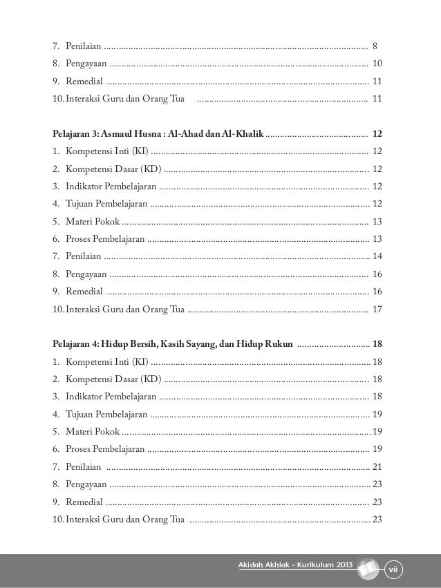 Buku Akidah Akhlak Mi 1 Guru