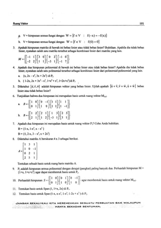 Buku aljabar linear dasar